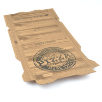 100 Stück Pizzakartons, Modell "Francia", kraft (Größe 32 × 32 × 4 cm)