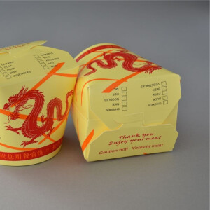 500 Stück Asiaboxen mit Dragon, 710 ml (24 OZ)