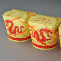 500 Stück Asiaboxen mit Dragon, 710 ml (24 OZ)