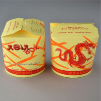 500 St&uuml;ck Asiaboxen mit Dragon, 710 ml (24 OZ)