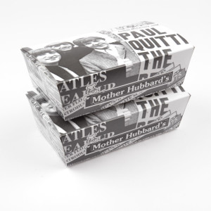 50-200 Stück Fastfoodboxen Mother Hubberts (Größe L), (175×100×55 mm)
