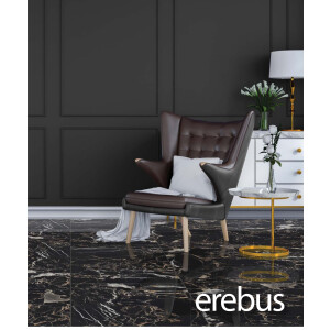 1 Paket (1,44 m²) Fliesen EREBUS BLACK (60 × 120 cm), poliert
