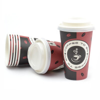 1000 St&uuml;ck Coffee To Go Becher mit Deckel (&Oslash; 80 mm), 300 ml made in Germany