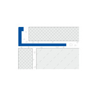 Winkel-Abschlussprofil DURAL Classic CL 851 Aluminium eloxiert, H=8 mm, L=250 cm, silber