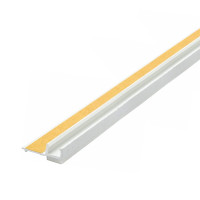 1 Stab PVC-Anputzdichtleiste mit Schutzlippe und Dichtband für innen TNS 109B, 9 mm, weiß, 240 cm