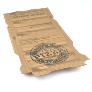100 Stück Pizzakartons, Modell "Francia", kraft (verschiedene Größen)