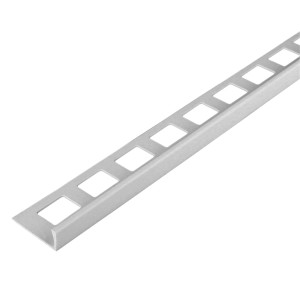 1 Stück Winkel-Abschlussprofil DURAL Classic CL 1019 PVC, H=10 mm, L=250 cm, silbergrau