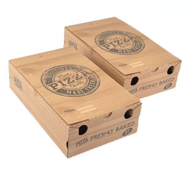 100 Stück Pizzakartons, Modell "Calzone", klein, kraft