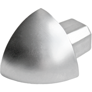 Viertelkreis-Außenecke DURAL Durondell DRE 80-Y ECO Metalldruckguss, H=8 mm, natur