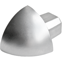 Viertelkreis-Außenecke DURAL Durondell DRE 80-Y ECO Metalldruckguss, H=8 mm, natur