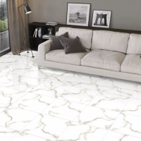 1 Paket (1,44 m²) Feinsteinzeug Fliesen CARRARA (60 × 60 cm), poliert