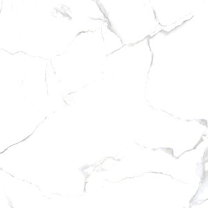 1 Paket (1,44 m²) Feinsteinzeug Fliesen WHITE MARBLE (60 × 60 cm), poliert