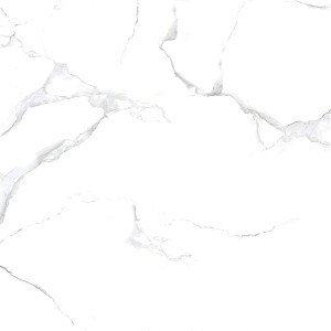 1 Paket (1,44 m²) Feinsteinzeug Fliesen WHITE MARBLE (60 × 60 cm), poliert