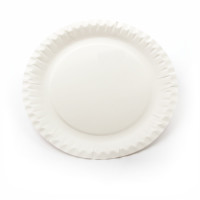 100 Weiße Pappteller 23cm Beschichtet - Einwegteller Für Party Und Events