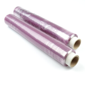 4 Rollen PVC-Frischhaltefolie, lila (Breite 45 cm,1200...