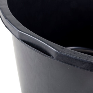 1 Stück GRIPLINE Mörtelkübel mit 4 Handgriffen, rund, schwarz, L-Skala, 90 L