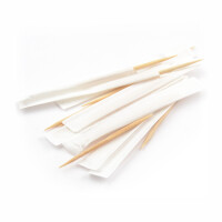 1000-25000 Stück Zahnstocher aus Bambus, gehüllt (Ø 2 mm), 65 mm