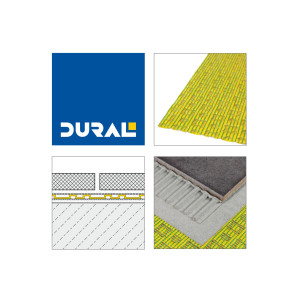 1 Rolle DURAL Entkopplungsmatte DURABASE CI++ (Breite 100 cm), gelb, 30 m²