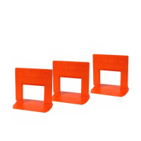 1 Packung (100 Stück) Zuglaschen SOLID für Fliesen Nivelliersystem (FB=1 mm), standard, Kunststoff, orange