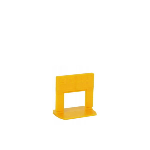1 Packung (100 Stück) Zuglaschen SOLID für Fliesen Nivelliersystem (FB=2 mm), standard, Kunststoff, gelb