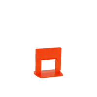 1 Beutel (400 Stück +40 Stück Gratis) Zuglaschen SOLID für Fliesen Nivelliersystem (FB=1 mm), standard, Kunststoff, orange