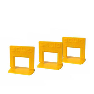 1 Beutel (400 Stück +40 Stück Gratis) Zuglaschen SOLID für Fliesen Nivelliersystem (FB=2 mm), standard, Kunststoff, gelb