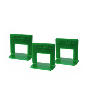1 Beutel (400 Stück +40 Stück Gratis) Zuglaschen SOLID für Fliesen Nivelliersystem (FB=3 mm), standard, Kunststoff, grün