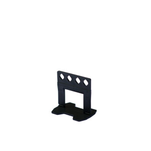 1 Packung (100 Stück) Zuglaschen KARO für Fliesen Nivelliersystem (FB=1,5 mm), Kunststoff, schwarz