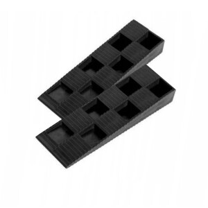1 Packung (20 Stück) Montage Keile SOLID, medium (15 × 43 × 87 mm), Kunststoff, schwarz