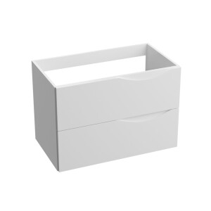 Waschbeckenunterschrank KOLORADO WHITE 800 mit 2 Schubladen, wandhängend (805×460×542 mm), glänzend, weiß