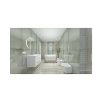 Wand-WC SOFI SLIM mit Softclose-Sitz, ohne Spülrand, wandhängend, (365×490×395 mm), glänzend, weiß