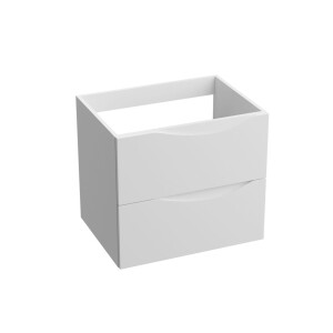 Waschbeckenunterschrank KOLORADO WHITE 600 mit 2 Schubladen, wandhängend (605×460×542 mm), glänzend, weiß