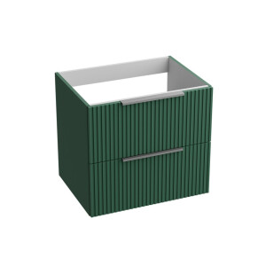 Waschtischunterschrank OKLAHOMA GREEN 600 mit 2 Schubladen, wandhängend (605×460×542 mm), matt, grün