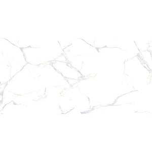 1 Paket (1,44 m²) Fliesen WHITE MARBLE (60 × 120 cm), matt