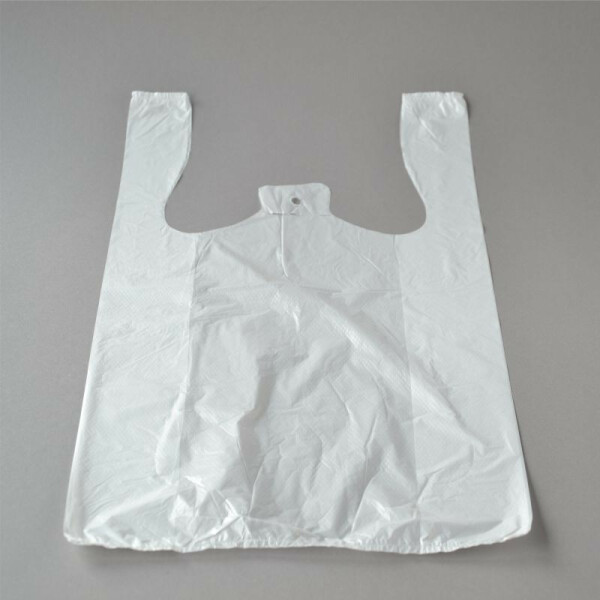 2000-6000 Stück Hemdchentragetaschen (28+14×48 cm), weiß